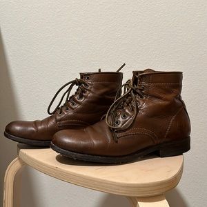 Frye Tyler Women's Size 8 Leather Lace Up Combat Boots 3474873